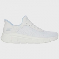 کفش زنانه اسکچرز هندزفری SKECHERS SLIP-INS BOBS 117303-WHT