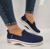 کفش زنانه اسکیچرز هندزفری GoWalk SLIP-INS 125315-NVW 
