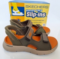 صندل مردانه اسکیچرز هندزفری Skechers Slip-ins 229210-OLV 